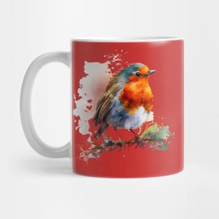 Robin Bird Watercolor 3.0 Mug